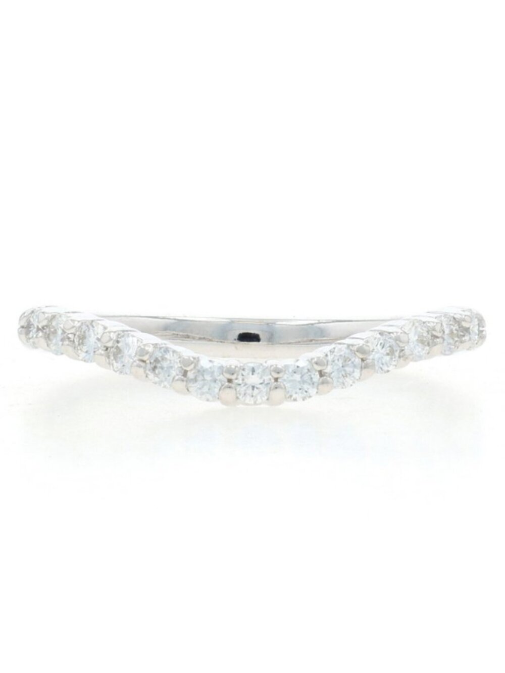 White Gold Diamond Enhancer Wedding Band - 14k Round Brilliant .28ctw Guard Ring